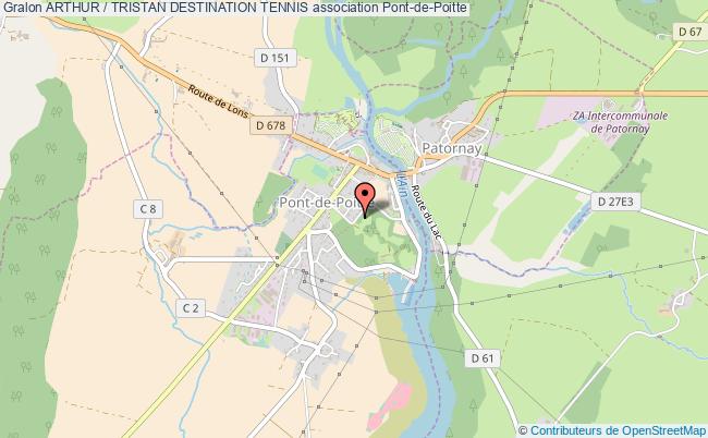 plan association Arthur / Tristan Destination Tennis Pont-de-Poitte