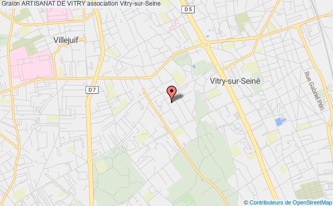 plan association Artisanat De Vitry Vitry-sur-Seine