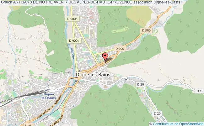 plan association Artisans De Notre Avenir Des Alpes-de-haute-provence Digne-les-Bains