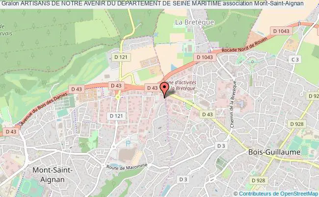 plan association Artisans De Notre Avenir Du Departement De Seine Maritime Mont-Saint-Aignan