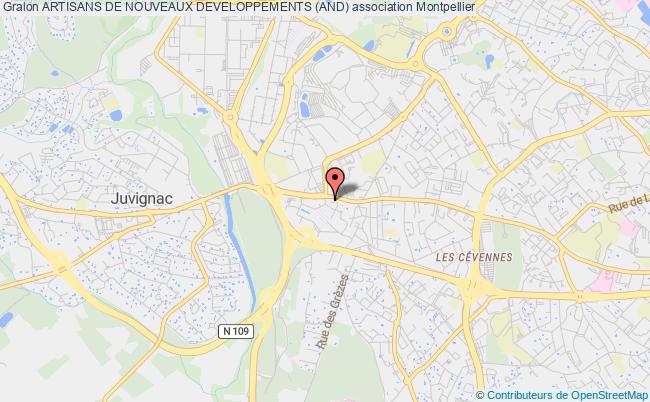plan association Artisans De Nouveaux Developpements (and) Montpellier