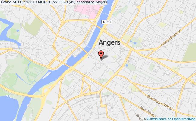 plan association Artisans Du Monde Angers (49) Angers