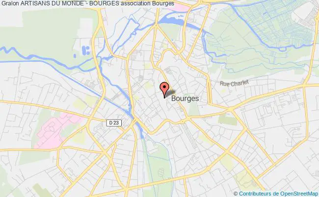 plan association Artisans Du Monde - Bourges Bourges