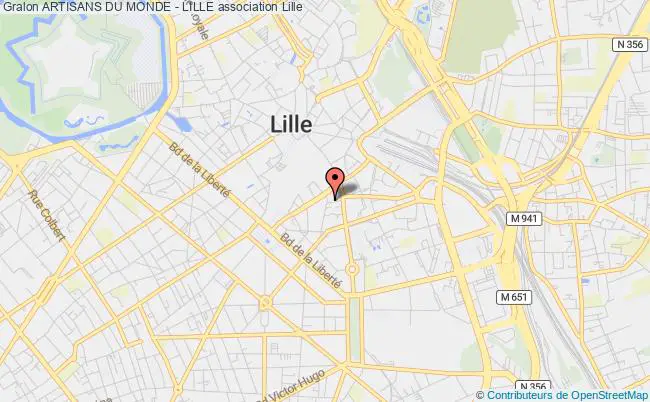 plan association Artisans Du Monde - Lille Lille