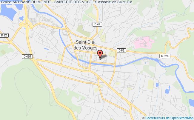 plan association Artisans Du Monde - Saint-die-des-vosges Saint-Dié-des-Vosges