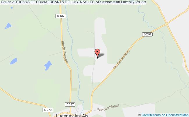 plan association Artisans Et Commercants De Lucenay-les-aix Lucenay-lès-Aix