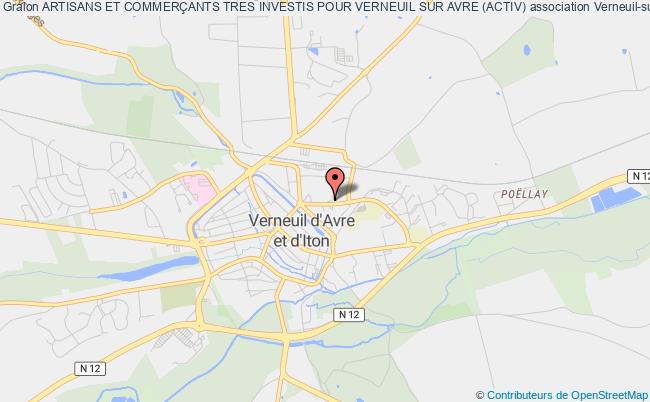 plan association Artisans Et CommerÇants Tres Investis Pour Verneuil Sur Avre (activ) Verneuil-sur-Avre