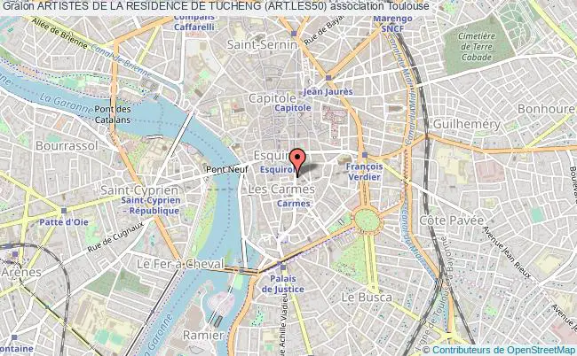 plan association Artistes De La Residence De Tucheng (art.les50) Toulouse