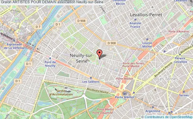 plan association Artistes Pour Demain Neuilly-sur-Seine