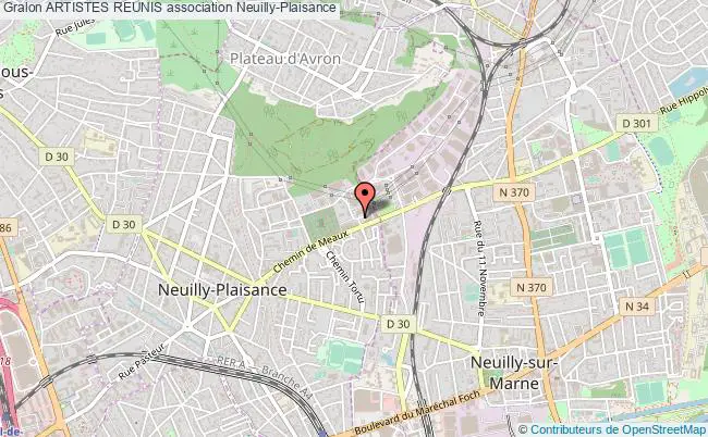 plan association Artistes Reunis Neuilly-Plaisance