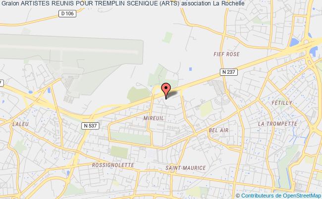 plan association Artistes Reunis Pour Tremplin Scenique (arts) La Rochelle