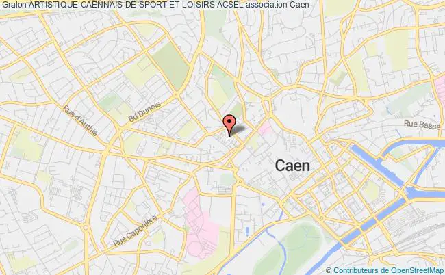 plan association Artistique Caennais De Sport Et Loisirs Acsel Caen