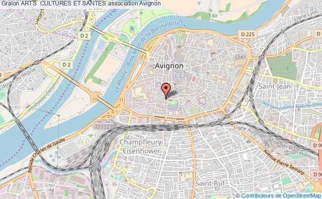 plan association Arts  Cultures Et Santes Avignon