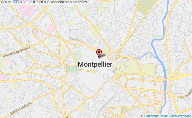 plan association Arts De Chez Nous Montpellier