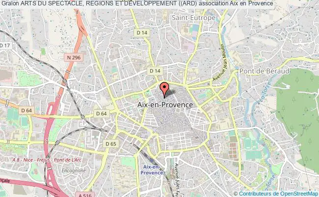 plan association Arts Du Spectacle, Regions Et Developpement ((ard) Aix-en-Provence