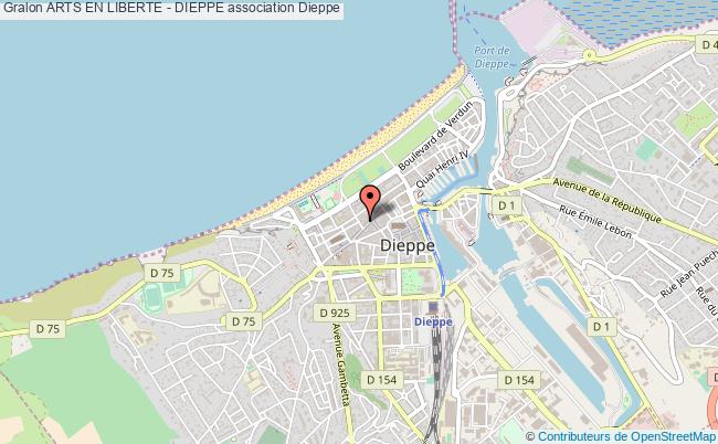 plan association Arts En Liberte - Dieppe 