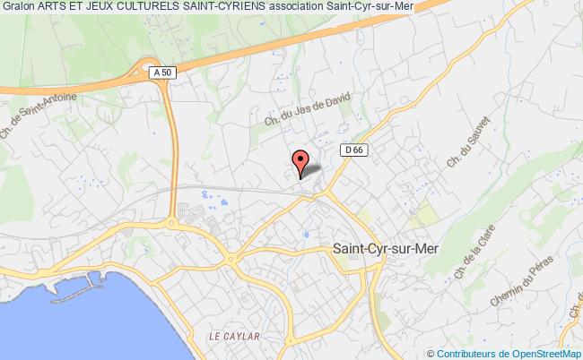 plan association Arts Et Jeux Culturels Saint-cyriens Saint-Cyr-sur-Mer