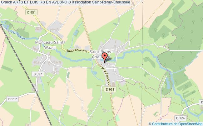 plan association Arts Et Loisirs En Avesnois Saint-Remy-Chaussée