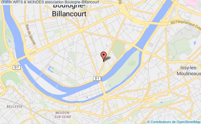 plan association Arts & Mondes Boulogne-Billancourt