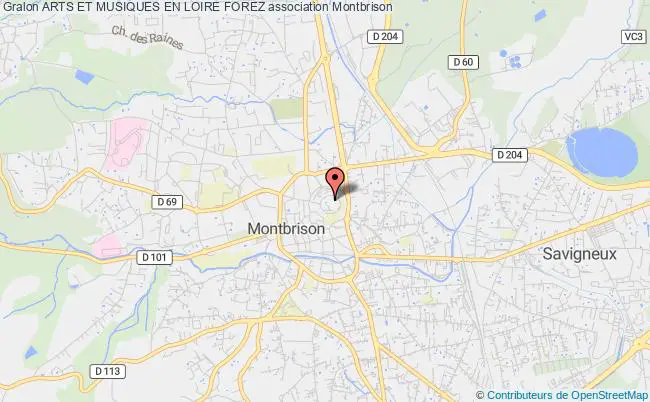 plan association Arts Et Musiques En Loire Forez Montbrison