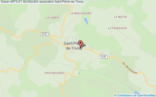 plan association Arts Et Musiques Saint-Pierre-de-Trivisy