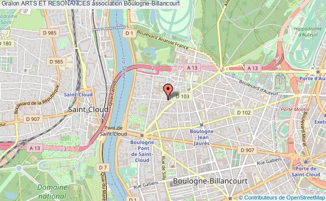 plan association Arts Et Resonances Boulogne-Billancourt