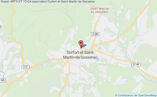 plan association Arts Et Yoga Durfort-et-Saint-Martin-de-Sossenac