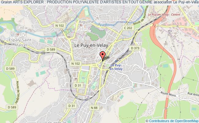 plan association Arts Explorer : Production Polyvalente D'artistes En Tout Genre Le Puy-en-Velay