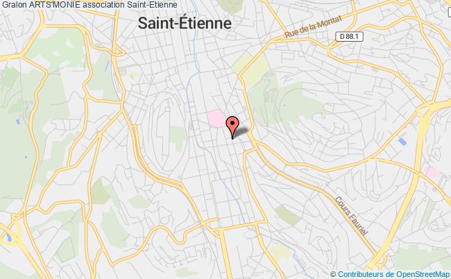 plan association Arts'monie Saint-Étienne