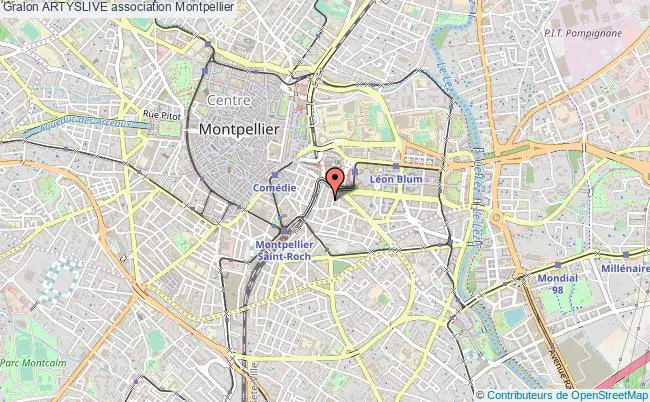 plan association Artyslive Montpellier