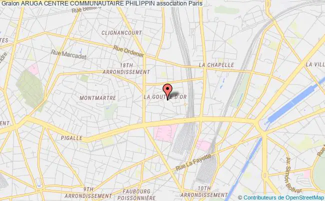 plan association Aruga Centre Communautaire Philippin Paris