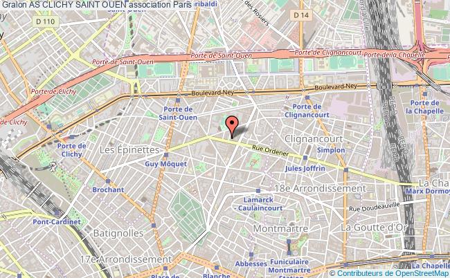 plan association As Clichy Saint Ouen Paris