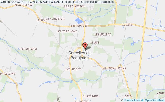 plan association As Corcellonne Sport & Sante Villefranche-sur-Saône