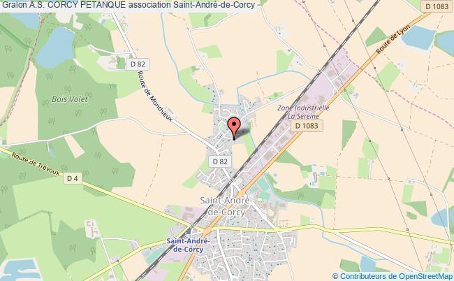 plan association A.s. Corcy Petanque Saint-André-de-Corcy