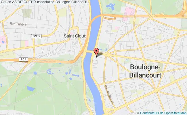 plan association As De Coeur Boulogne-Billancourt
