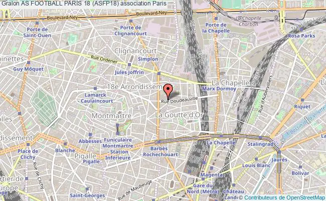 plan association As Football Paris 18 (asfp18) Paris