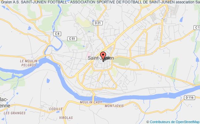 plan association A.s. Saint-junien Football - Association Sportive De Football De Saint-junien Saint-Junien