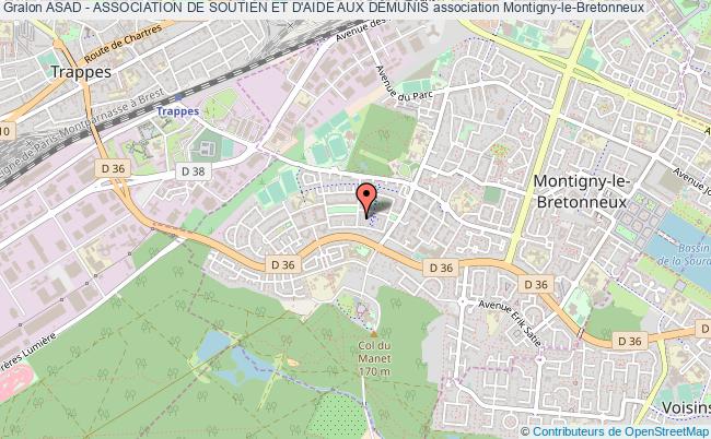 plan association Asad - Association De Soutien Et D'aide Aux DÉmunis Montigny-le-Bretonneux