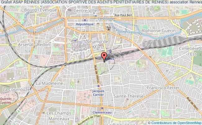 plan association Asap Rennes (association Sportive Des Agents Penitentiaires De Rennes) Rennes