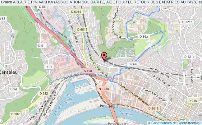 plan association A.s.a.r.e.p/niaaki Ka (association SolidaritÉ, Aide Pour Le Retour Des ExpatriÉs Au Pays) Rouen