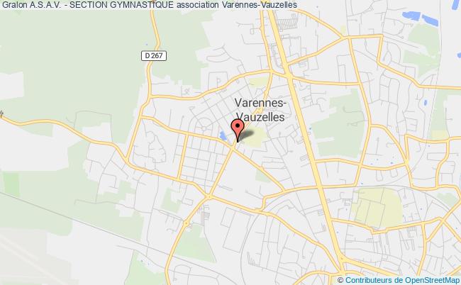 plan association A.s.a.v. - Section Gymnastique Varennes-Vauzelles