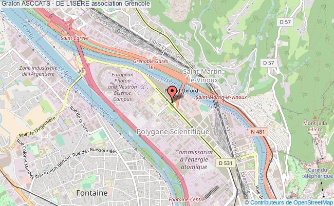 plan association Asccats - De L'isere Grenoble