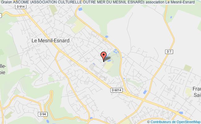 plan association Ascome (association Culturelle Outre Mer Du Mesnil Esnard) Mesnil-Esnard