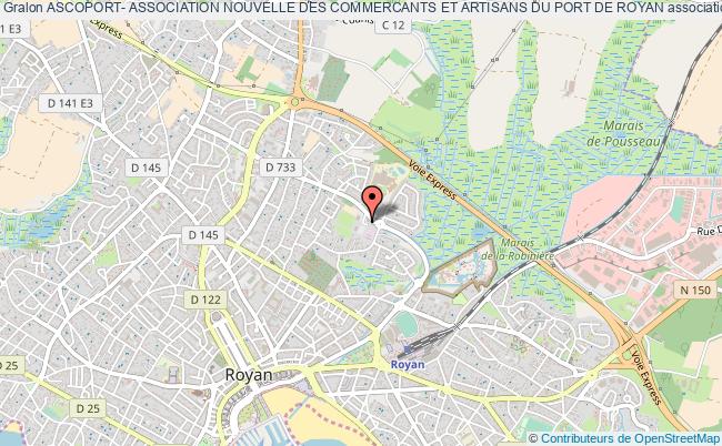 plan association Ascoport- Association Nouvelle Des Commercants Et Artisans Du Port De Royan Royan