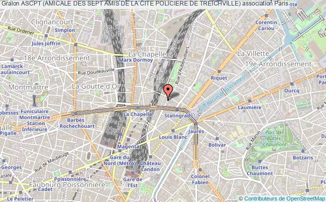 plan association Ascpt (amicale Des Sept Amis De La Cite Policiere De Treichville) Paris