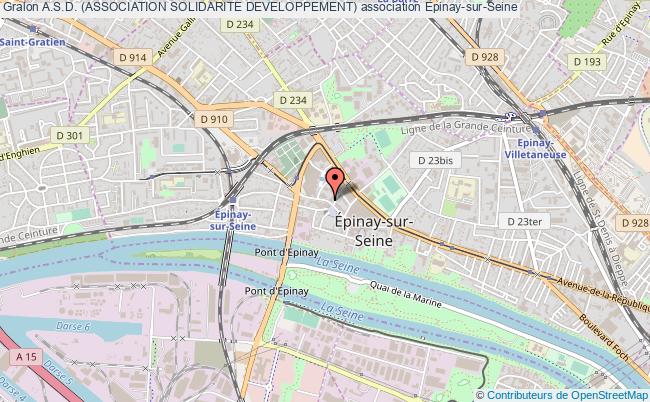 plan association A.s.d. (association Solidarite Developpement) Épinay-sur-Seine