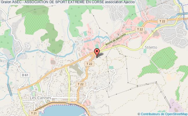 plan association Asec - Association De Sport Extreme En Corse Ajaccio