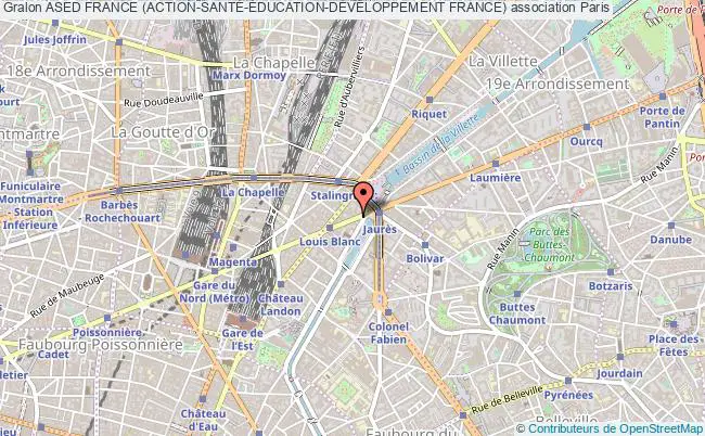 plan association Ased France (action-santÉ-Éducation-dÉveloppement France) Paris