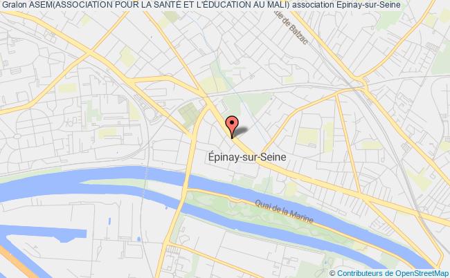 plan association Asem(association Pour La SantÉ Et L'Éducation Au Mali) Épinay-sur-Seine