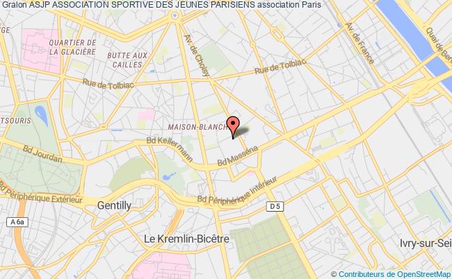 plan association Asjp Association Sportive Des Jeunes Parisiens Paris